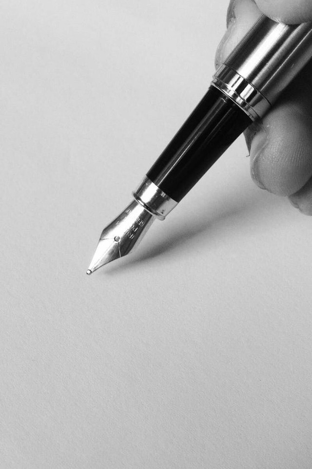 Legal document with pen